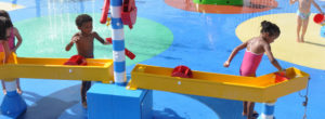 Jeux d'eau pour enfants dans notre camping en Lozère