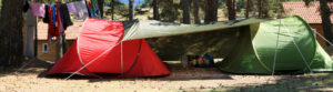 Emplacements tente au camping de Naussac