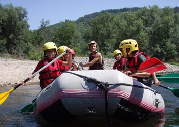 Rafting en Lozère en eau vive